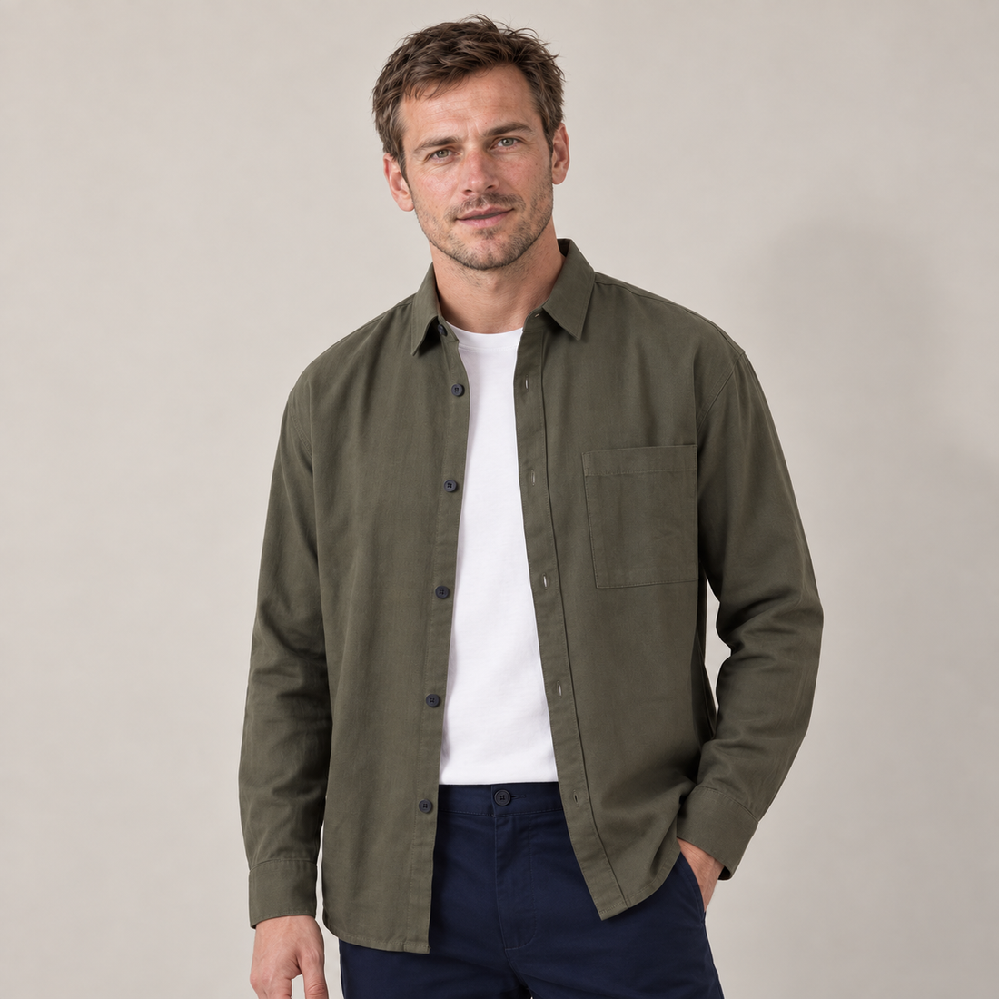 Men's Relaxed Overshirt Jacket
