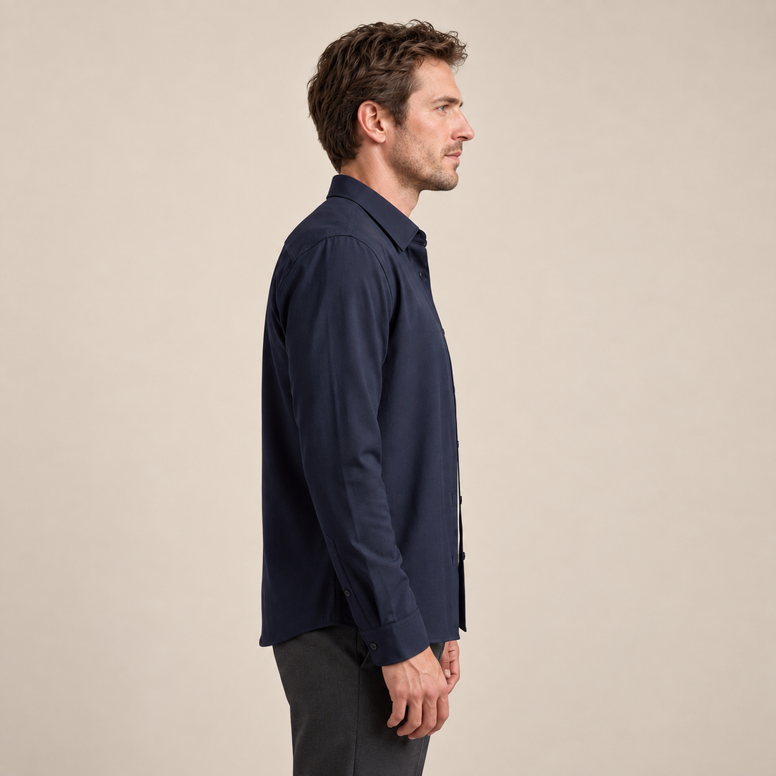 Men's Relaxed Viscose Autumn Overshirt