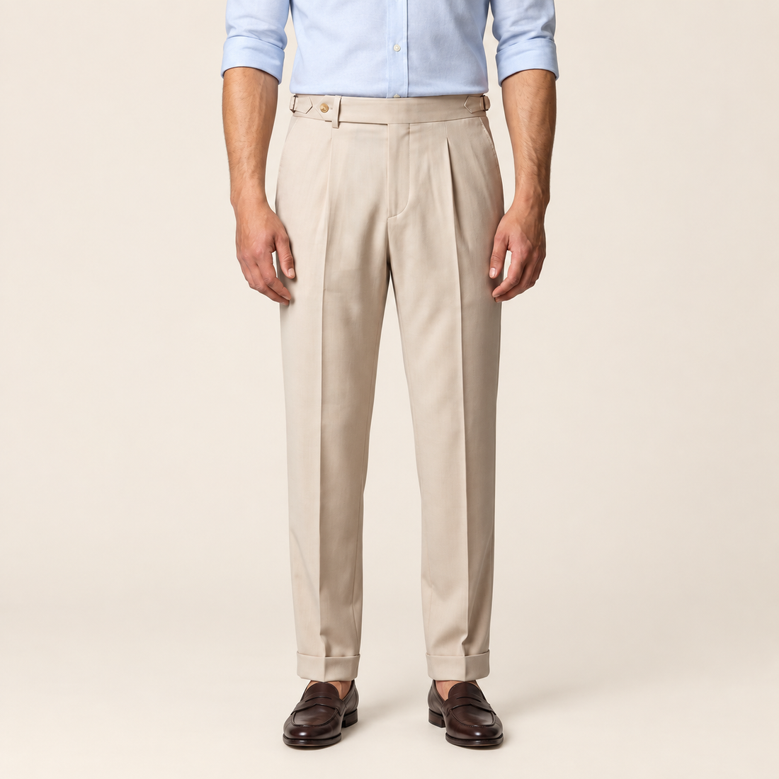 Men's Retro Straight Leg Trousers
