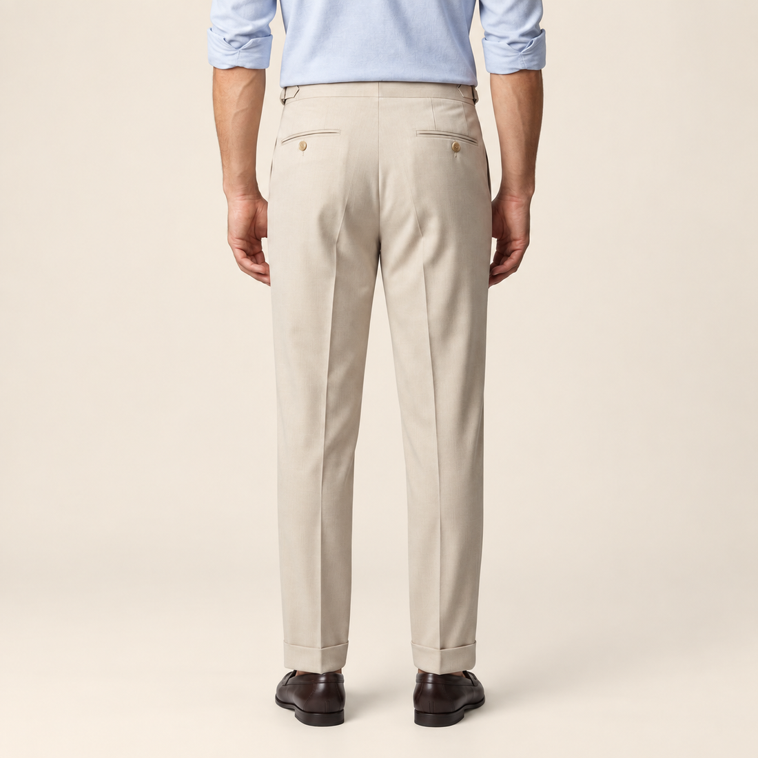 Men's Retro Straight Leg Trousers