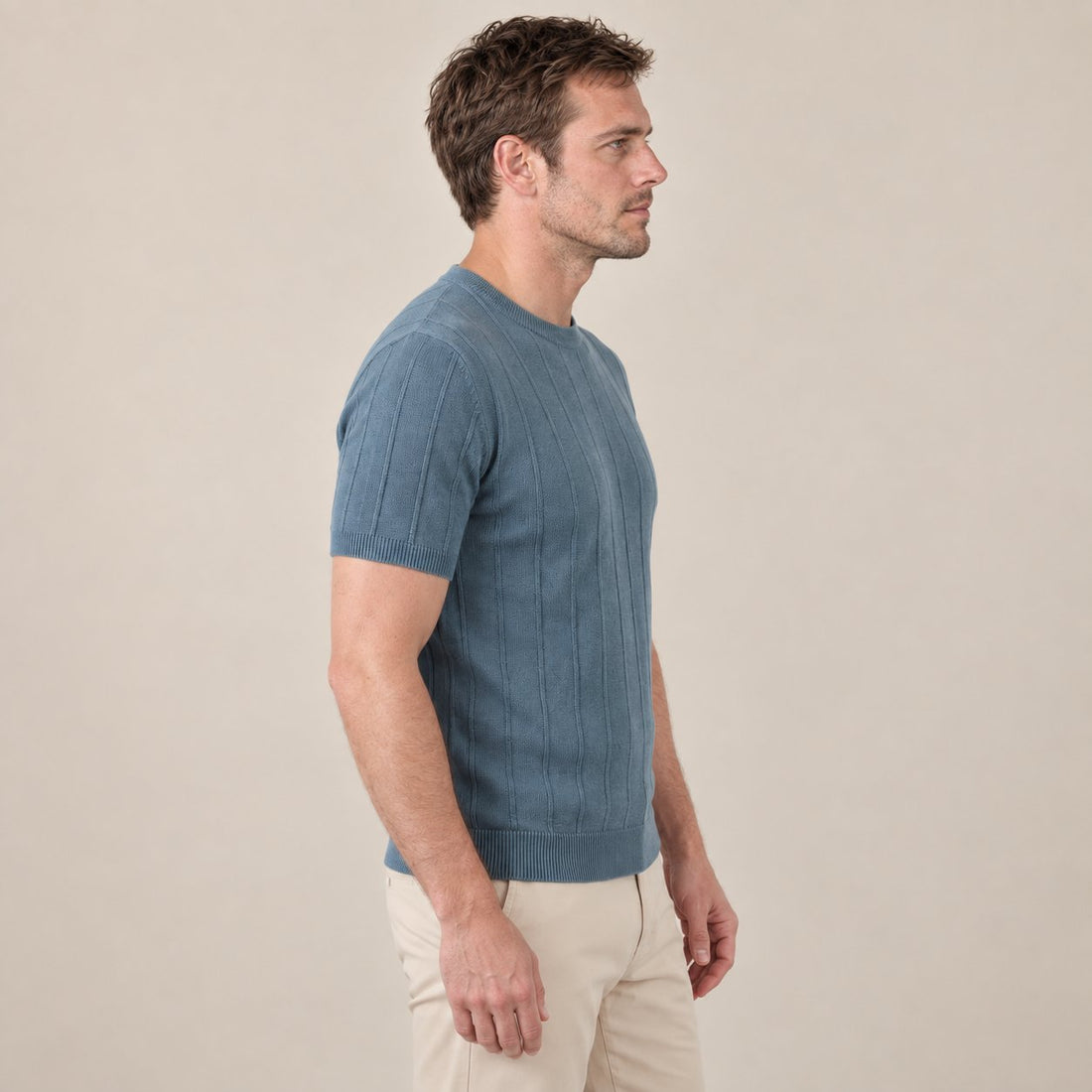Men's Rib Knit T-Shirt