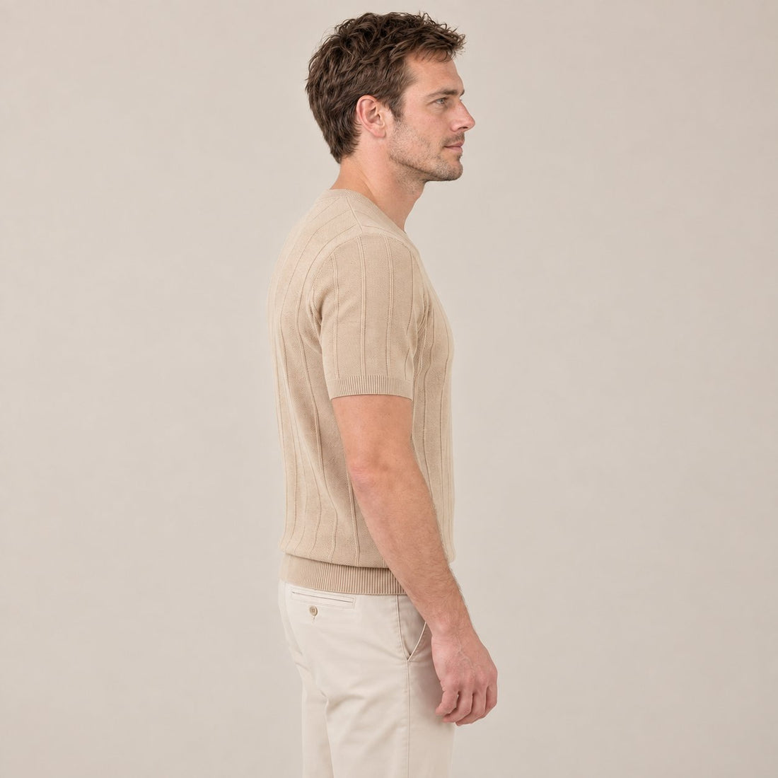 Men's Rib Knit T-Shirt