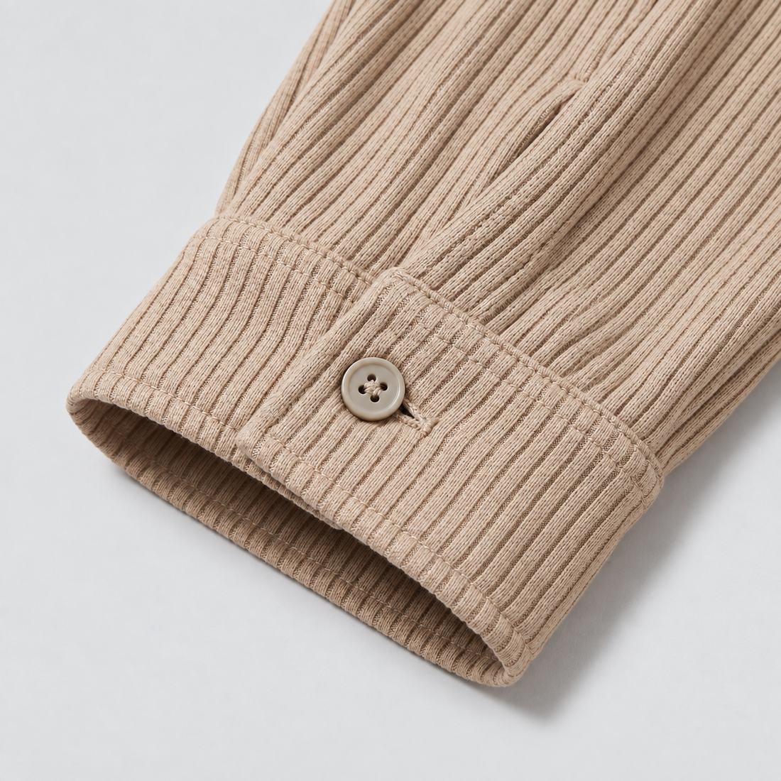 Men's Ribbed Cuban Collar Shirt
