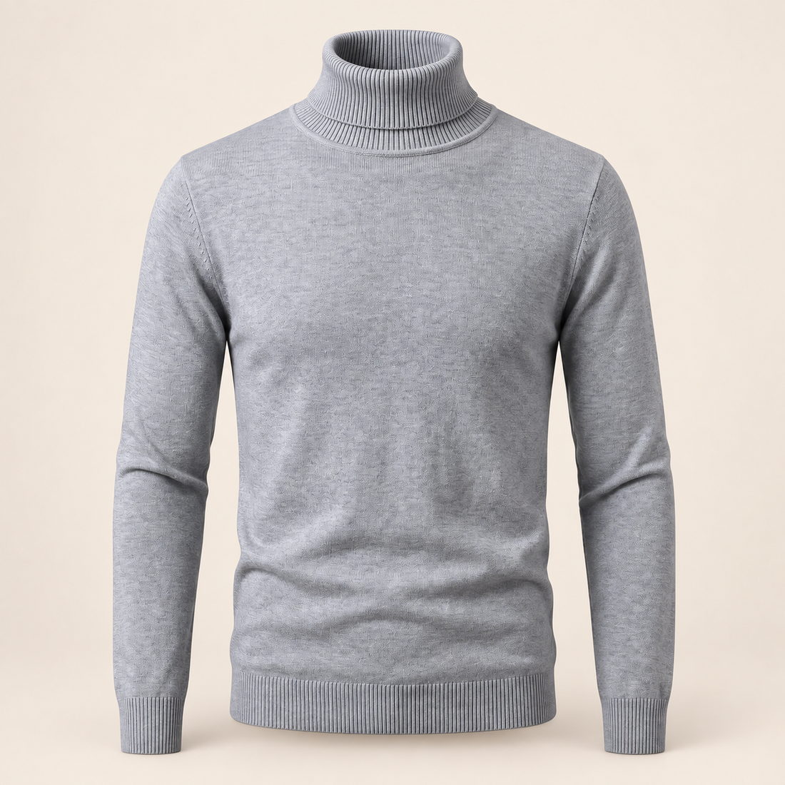 Men's Ribbed Turtleneck Sweater