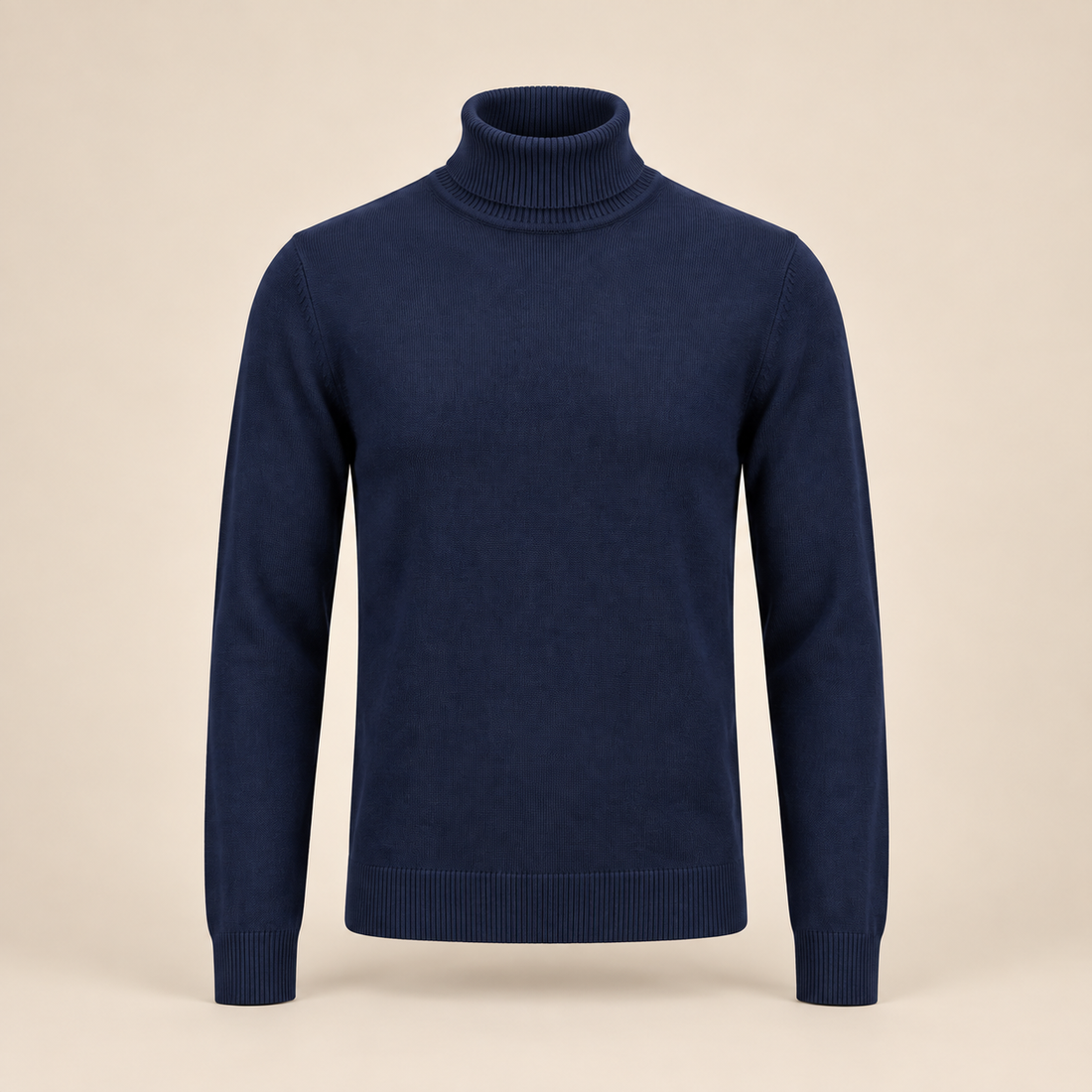 Men's Ribbed Turtleneck Sweater