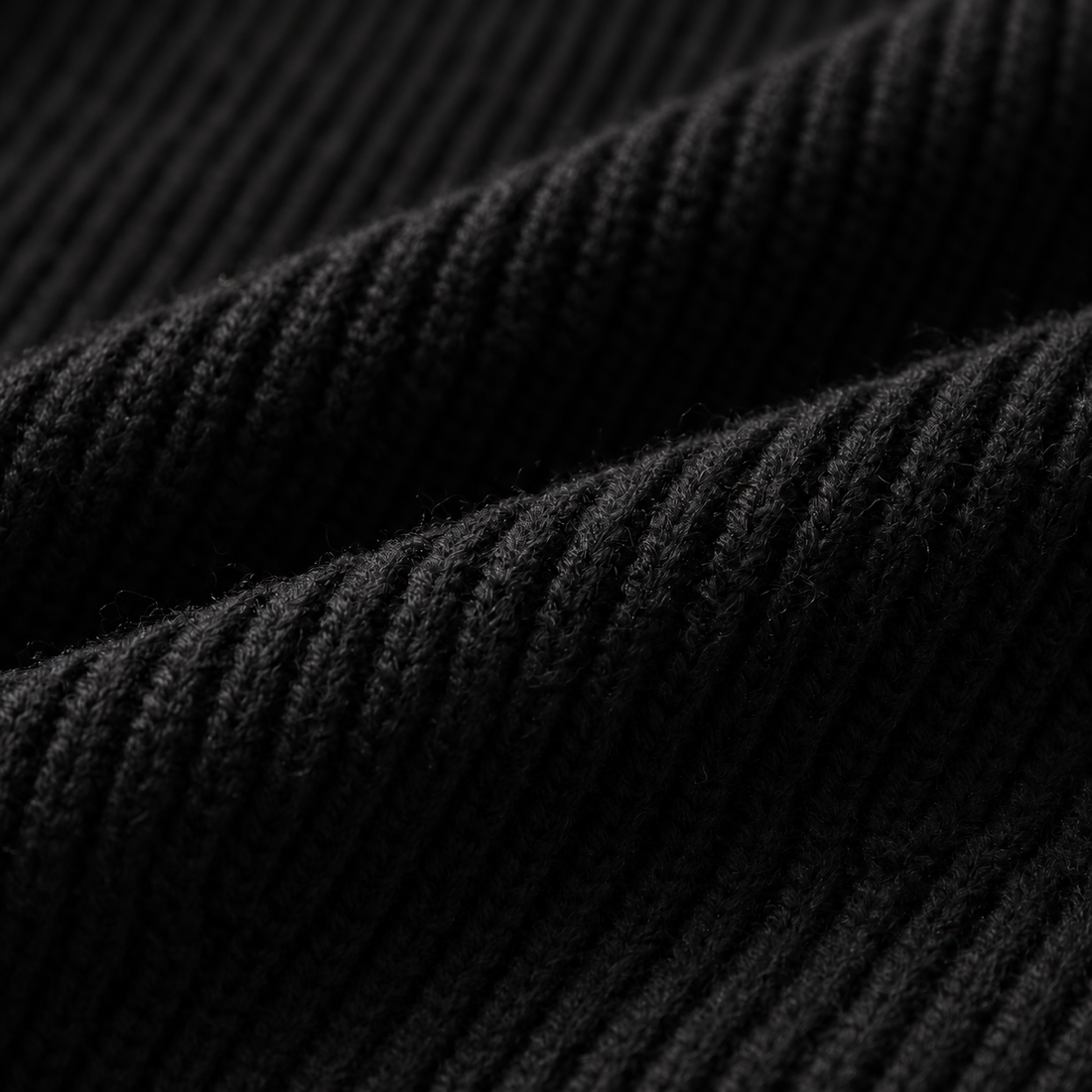 Men's Ribbed Wool Full-Zip Cardigan