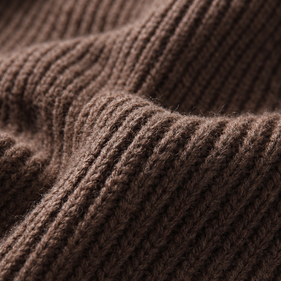 Men's Ribbed Wool Full-Zip Cardigan