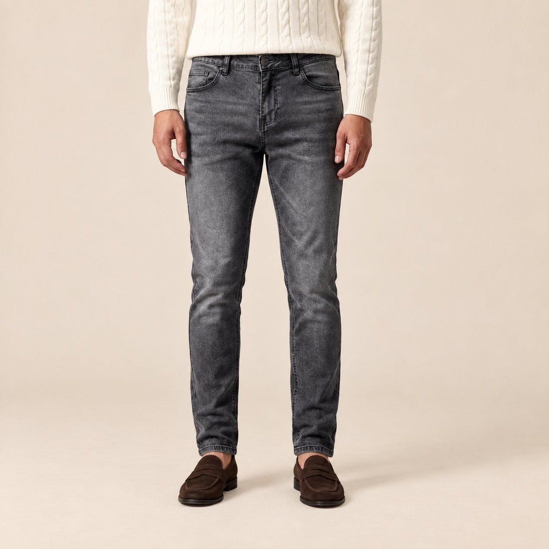 Men's Slim Fit Grey Jeans