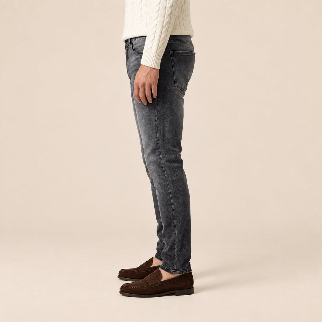 Men's Slim Fit Grey Jeans