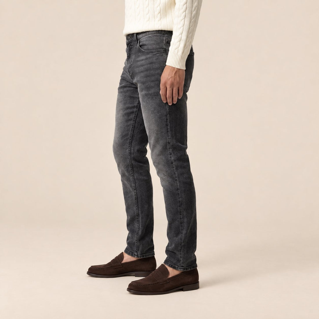 Men's Slim Fit Grey Jeans