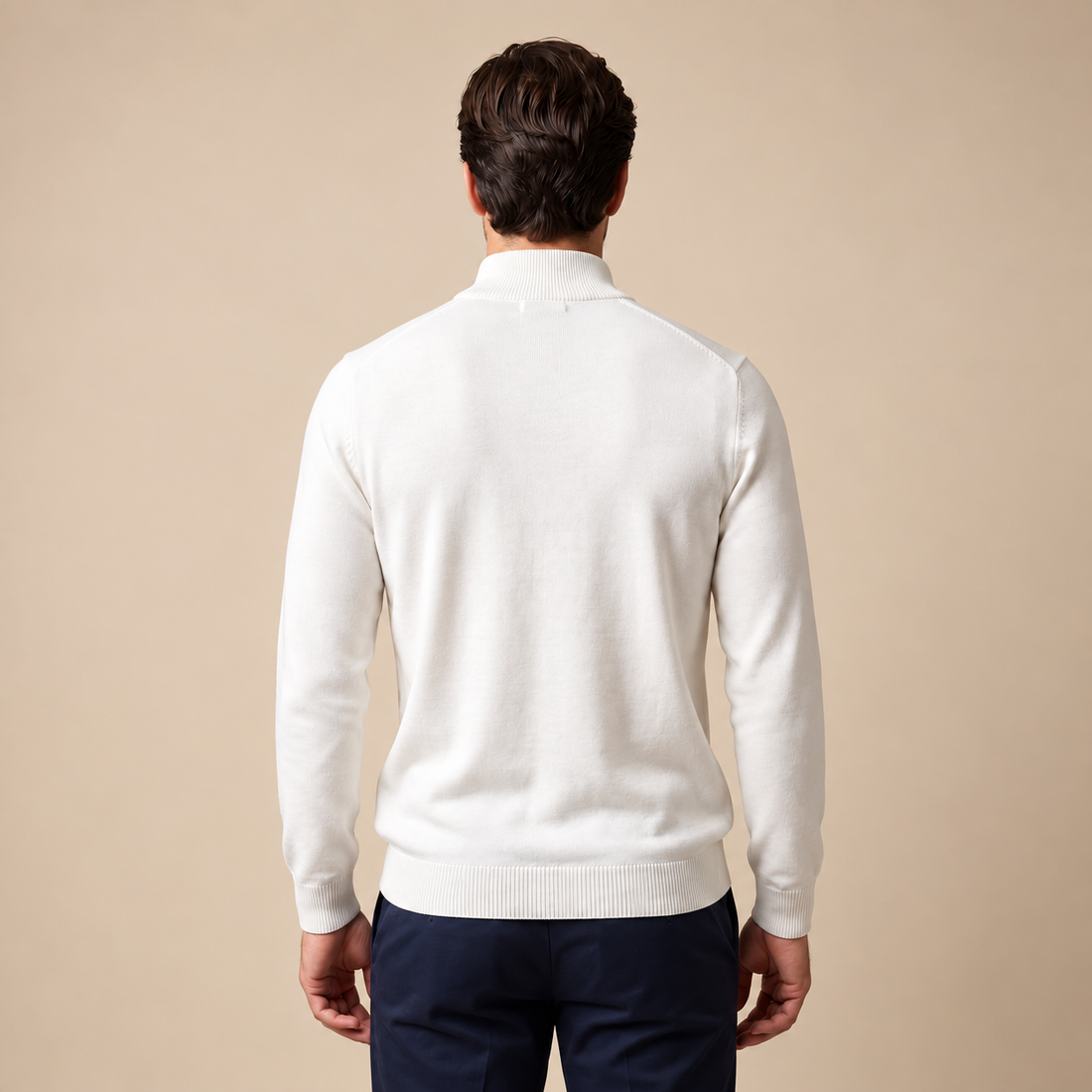 Men's Slim Fit Half-Zip Knit Sweater