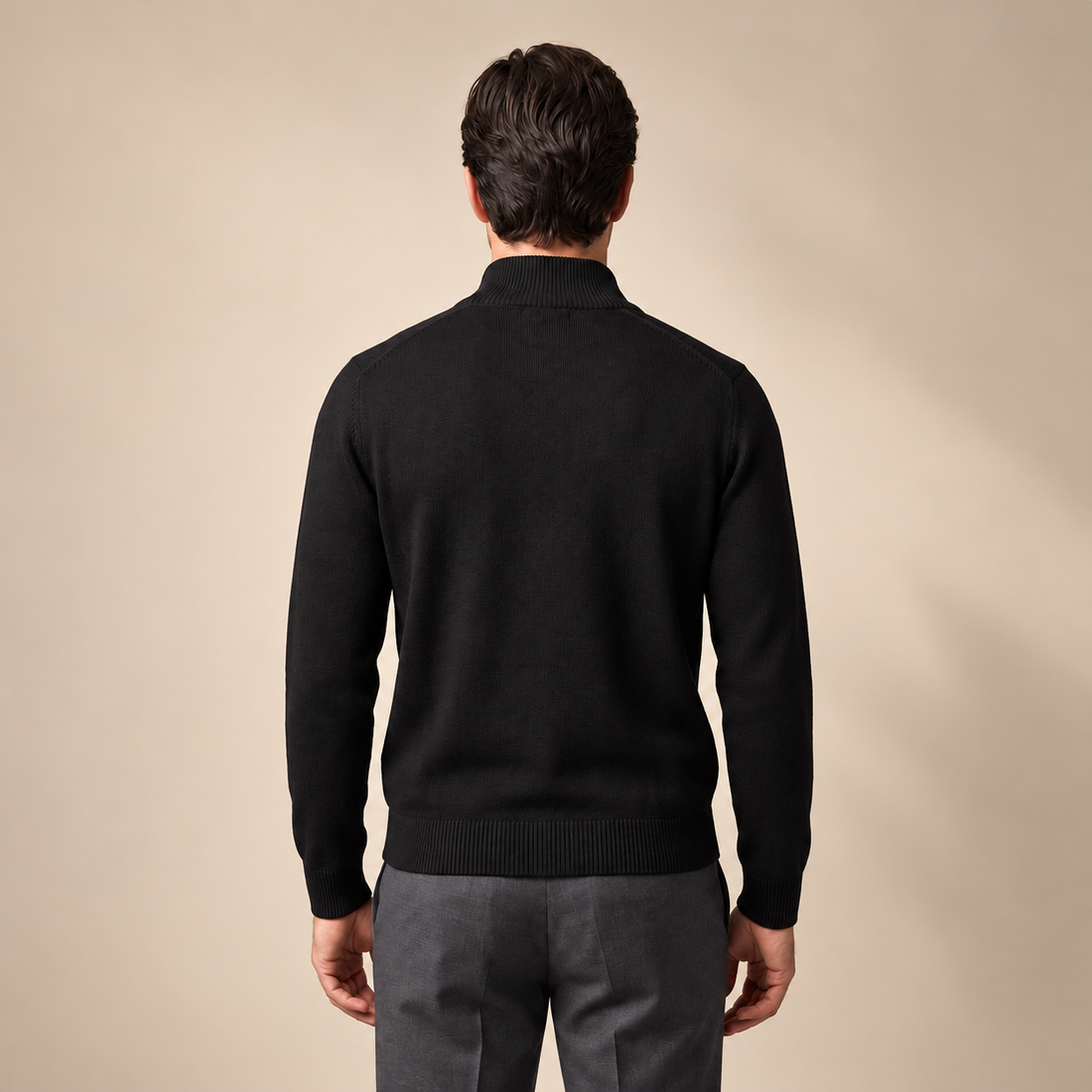 Men's Slim Fit Half-Zip Knit Sweater