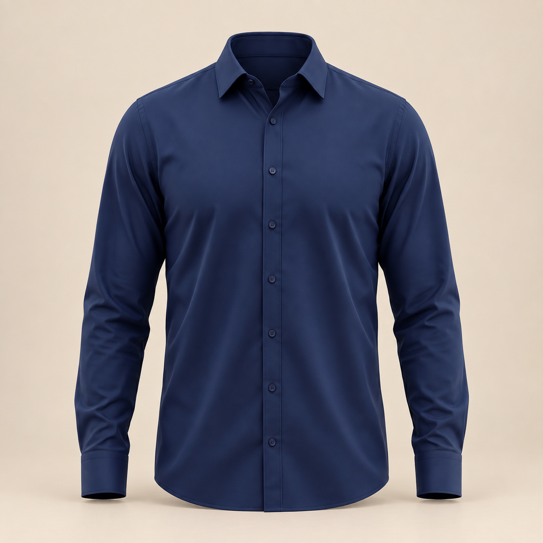 Men's Slim Fit Long-Sleeve Dress Shirt
