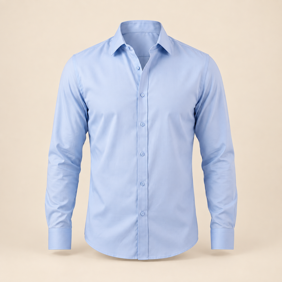 Men's Slim Fit Long-Sleeve Dress Shirt