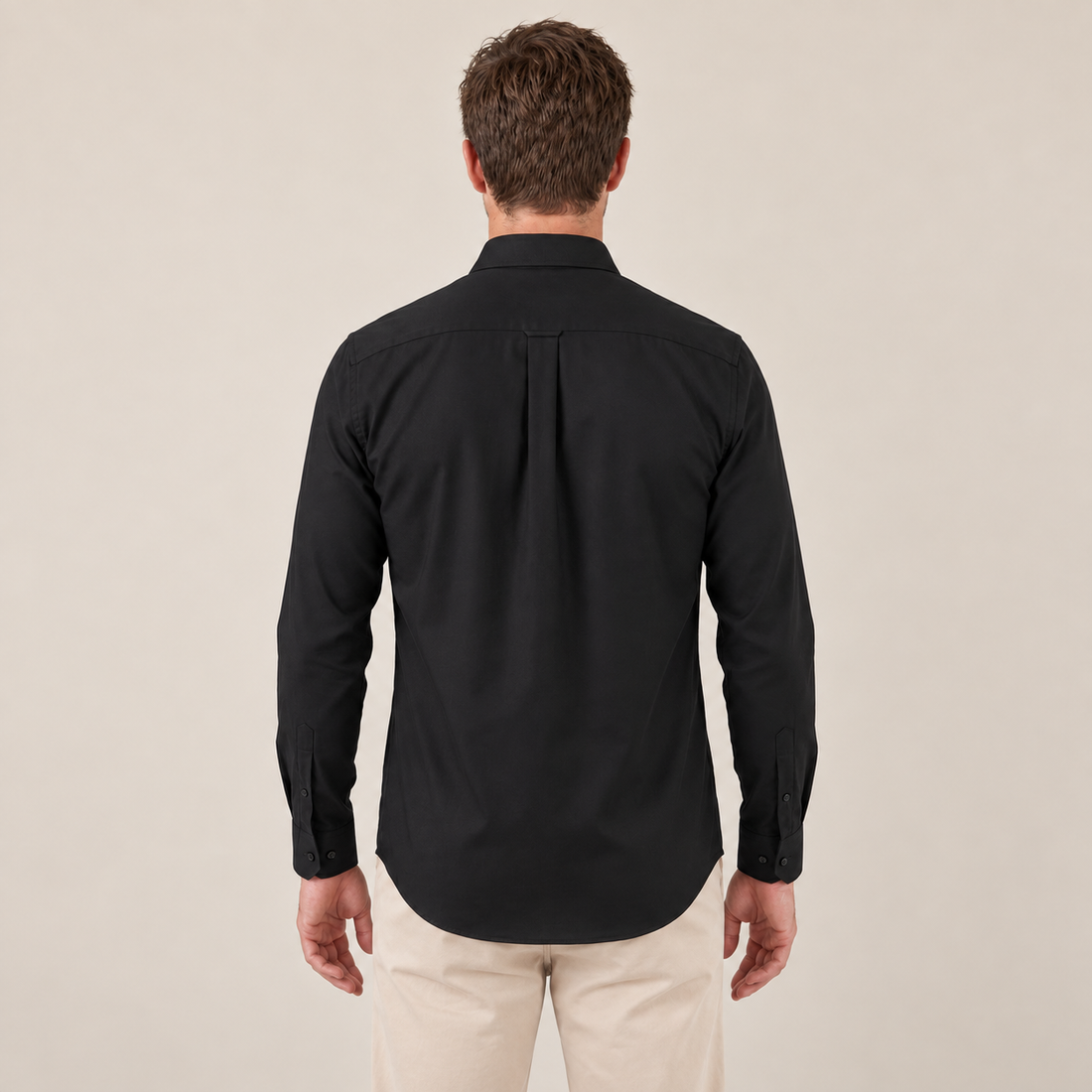 Men's Slim Fit Long-Sleeve Dress Shirt