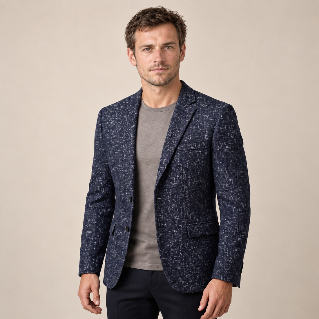 Men's Slim-Fit Winter Blazer Jacket
