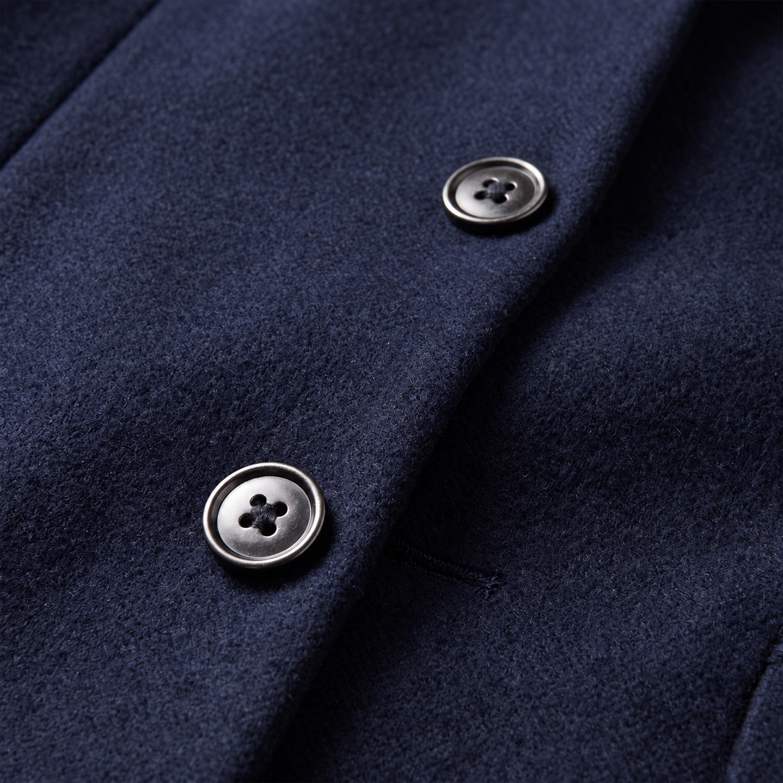 Men's Stand Collar Longline Overcoat