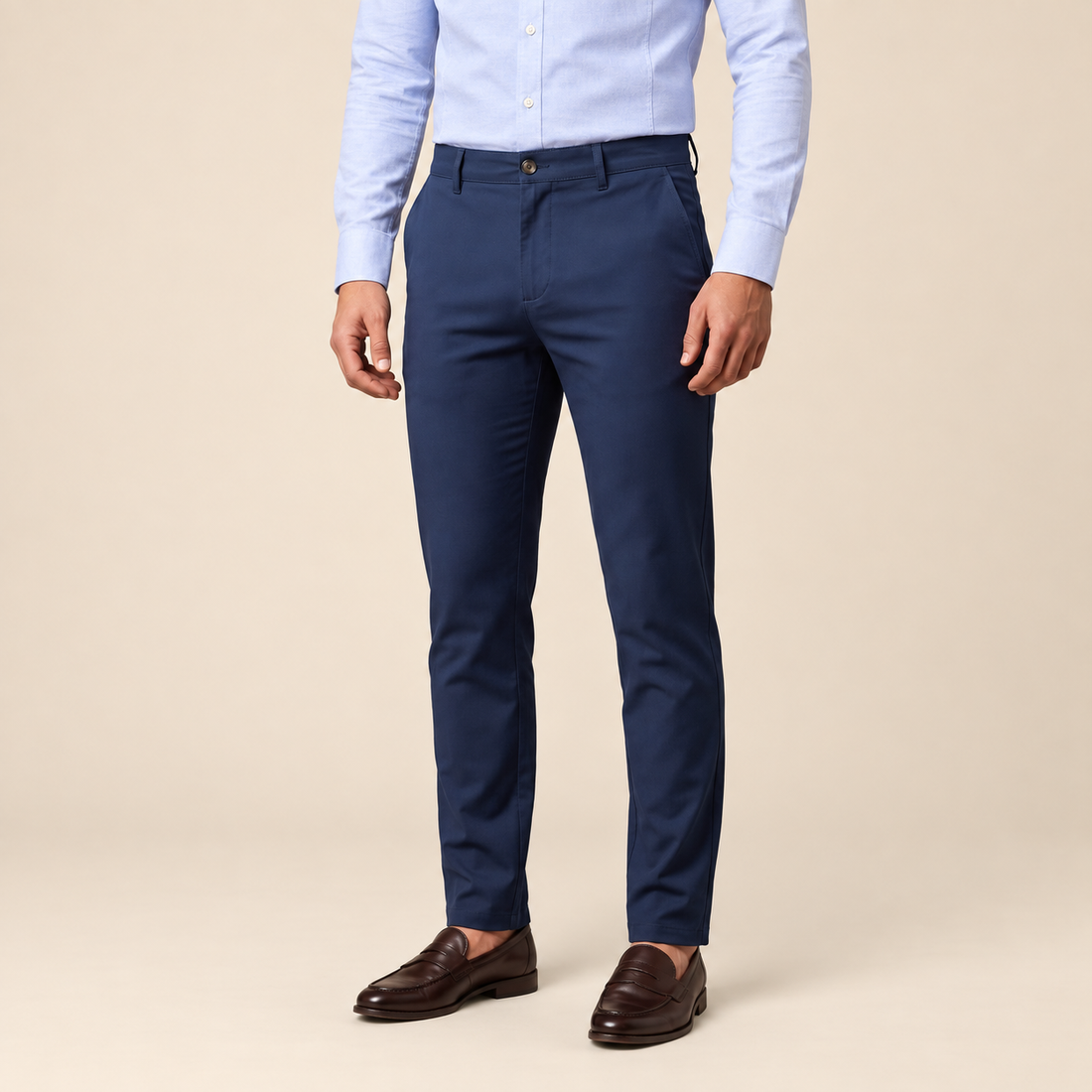 Men's Straight Leg Chino Trousers