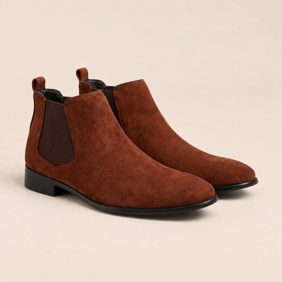 Men's Faux Suede Chelsea Boots