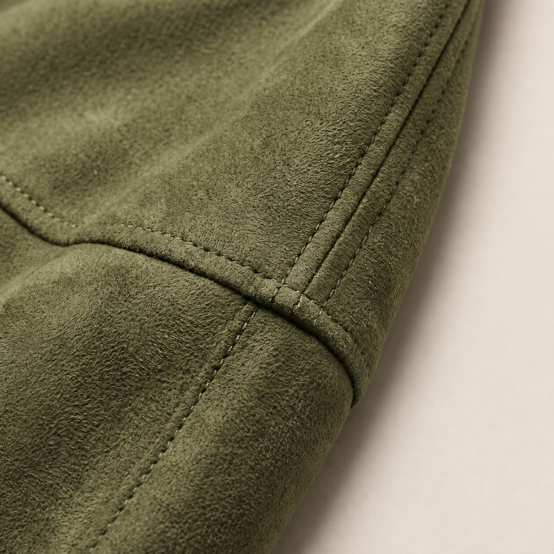 Men's Suede-Touch Bomber Jacket