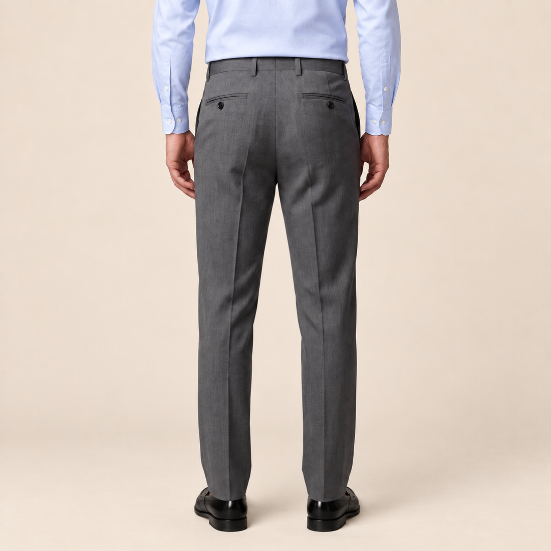 Men's Tailored Flat Front Trousers