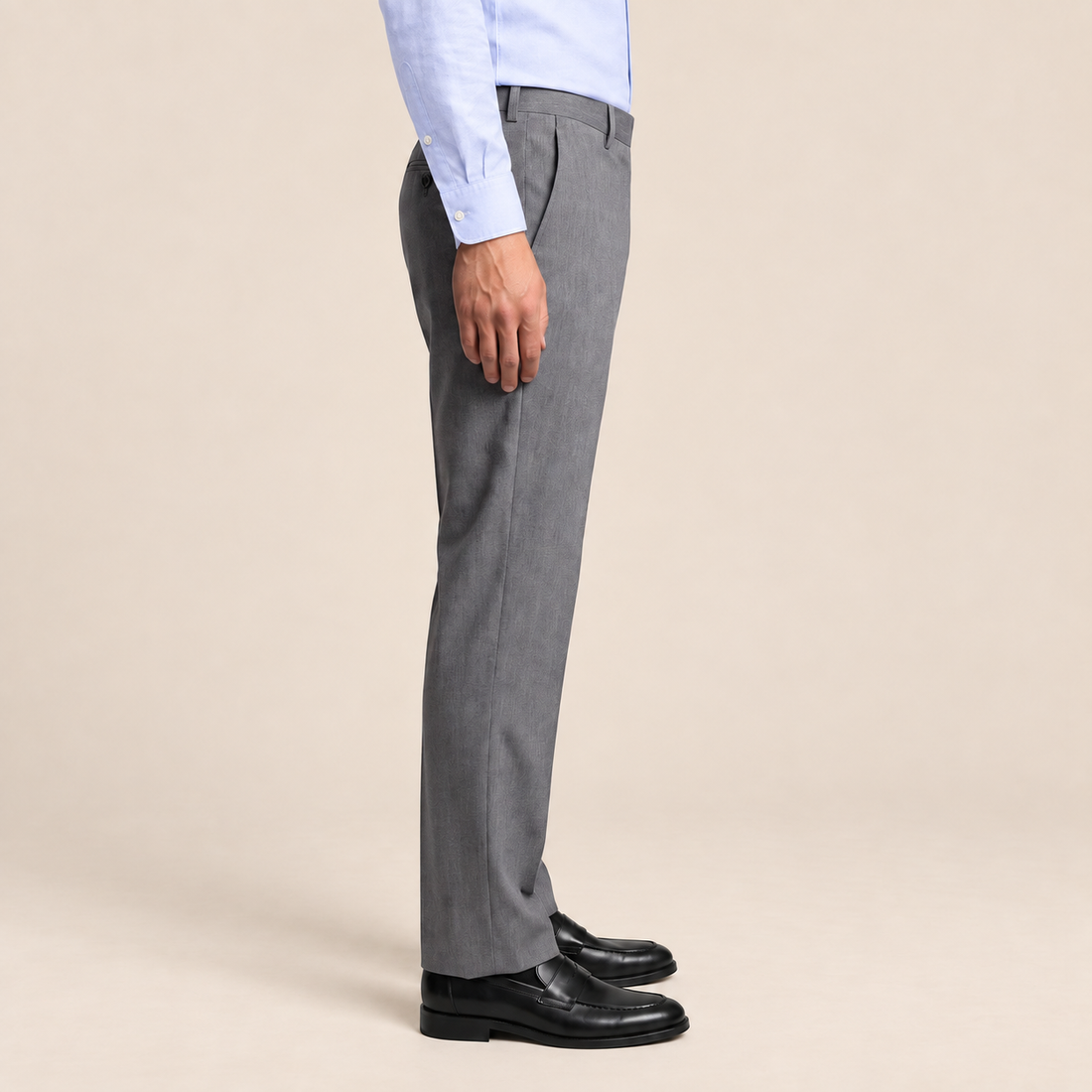 Men's Tailored Flat Front Trousers