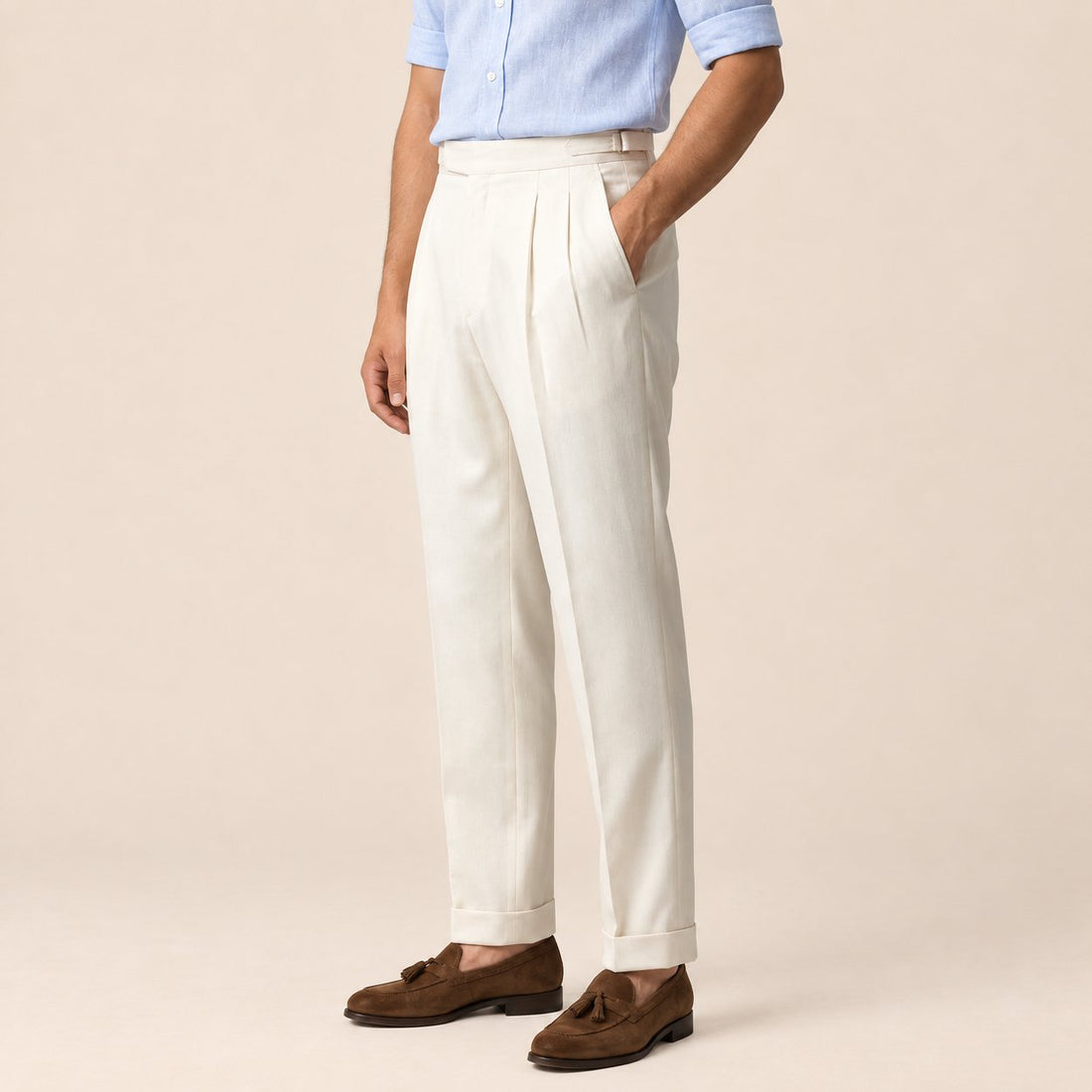 Men's Tailored fit Pleated Trousers