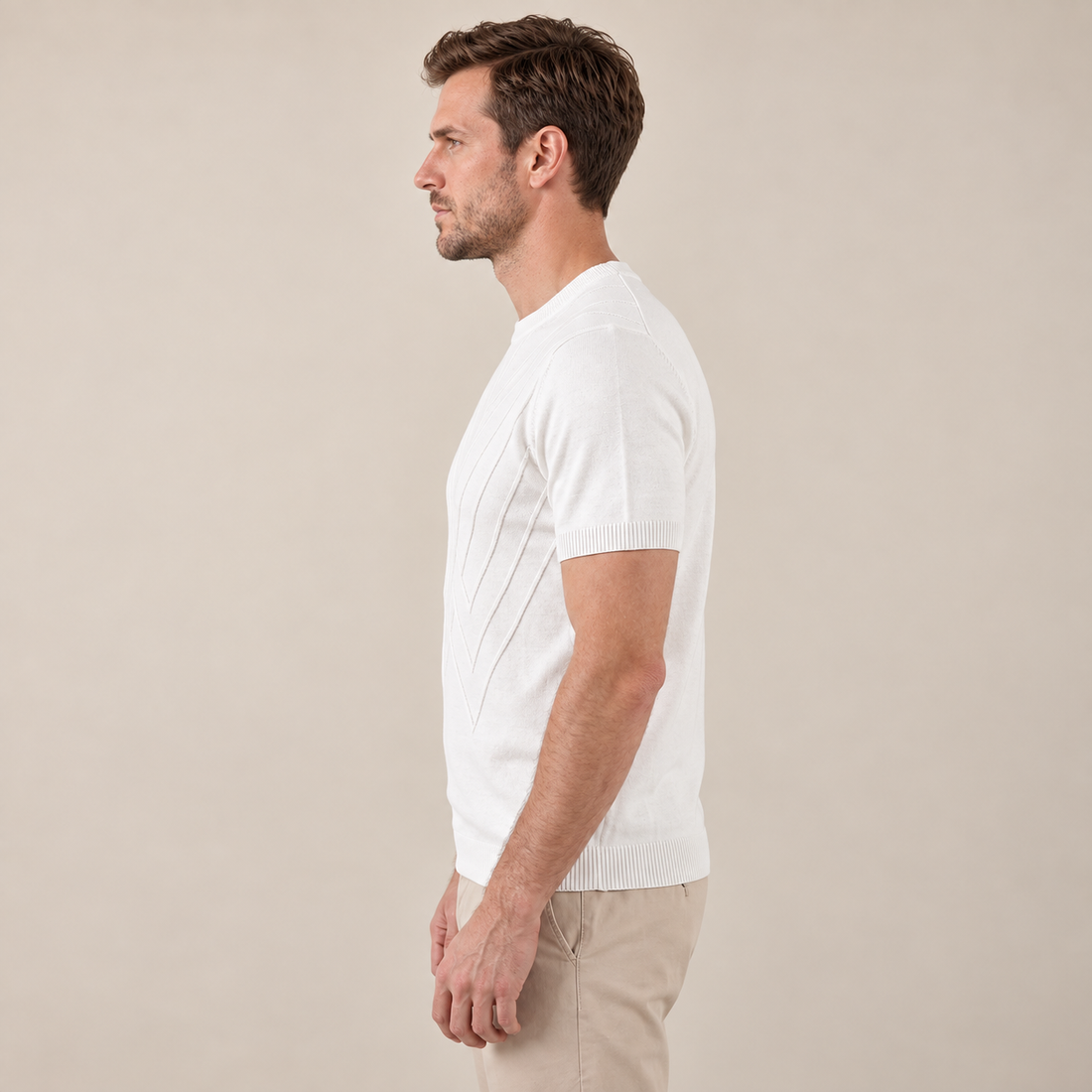 Men's Textured Knit T-Shirt