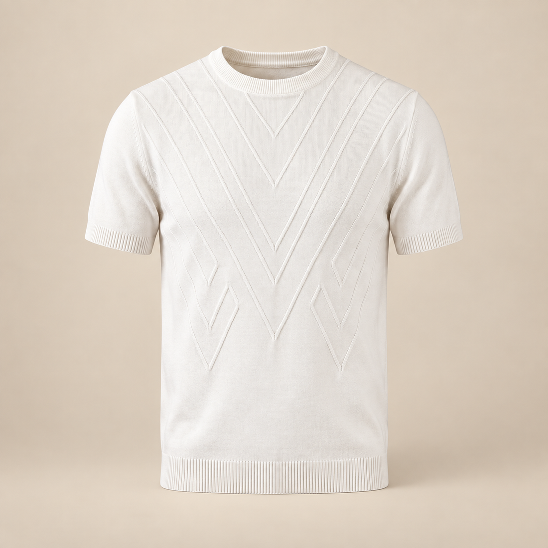 Men's Textured Knit T-Shirt