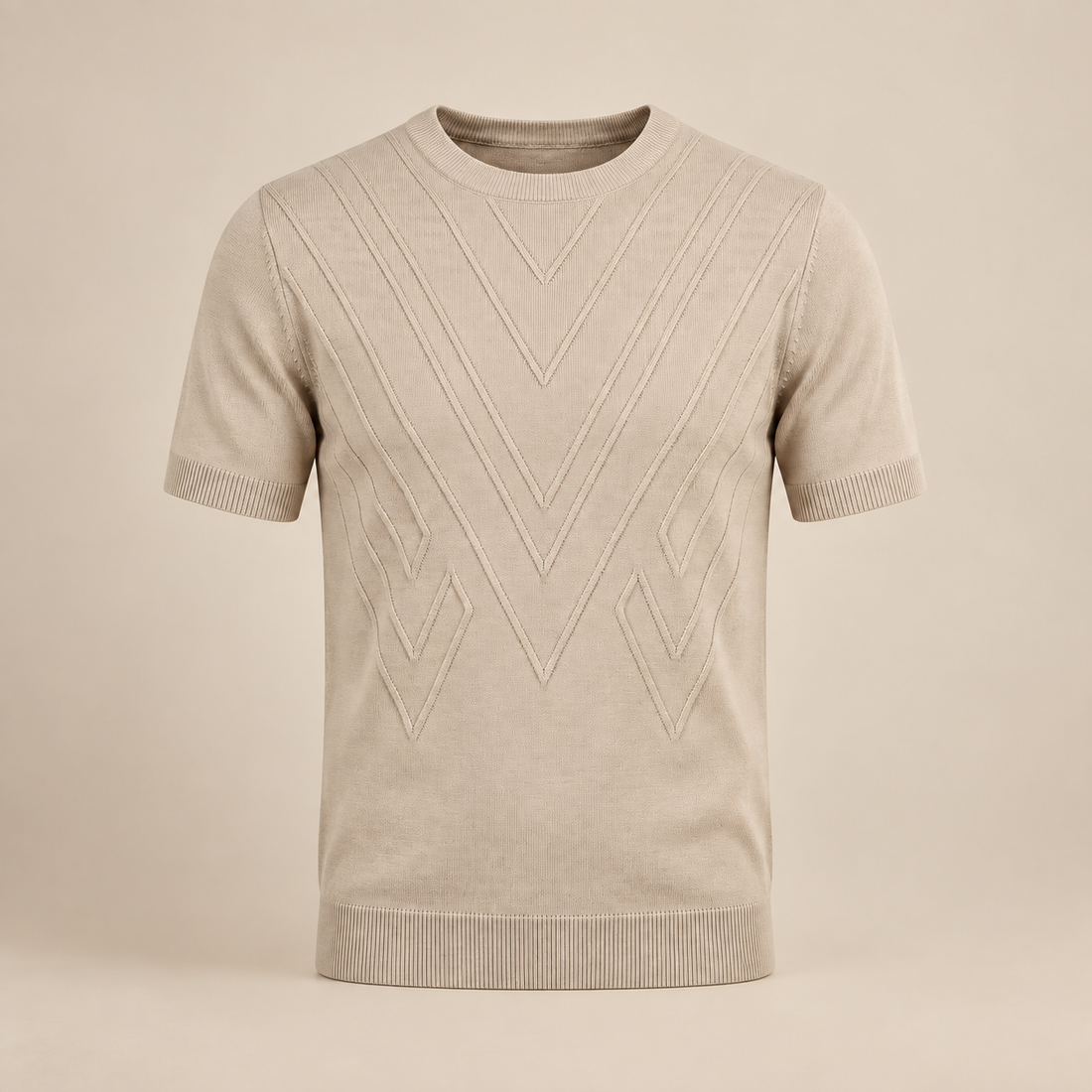 Men's Textured Knit T-Shirt