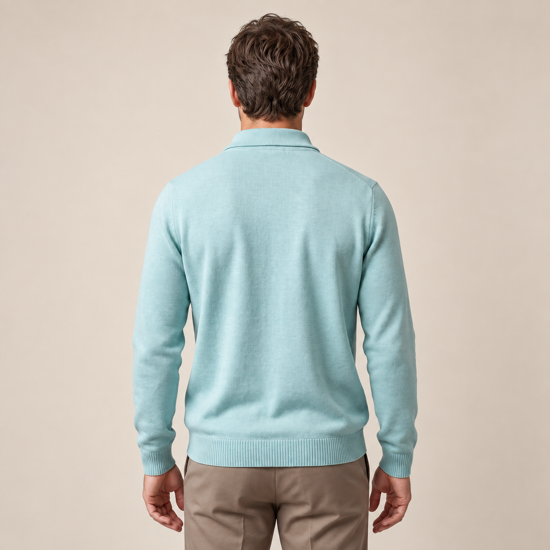 Men's Textured Quarter-Zip Sweater