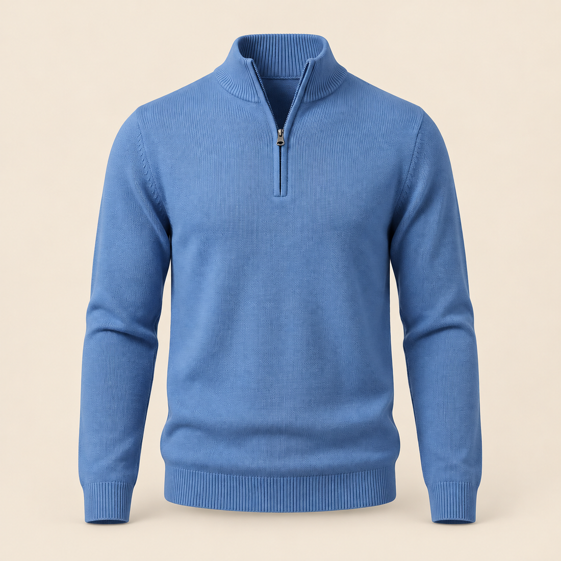 Men's Textured Quarter-Zip Sweater