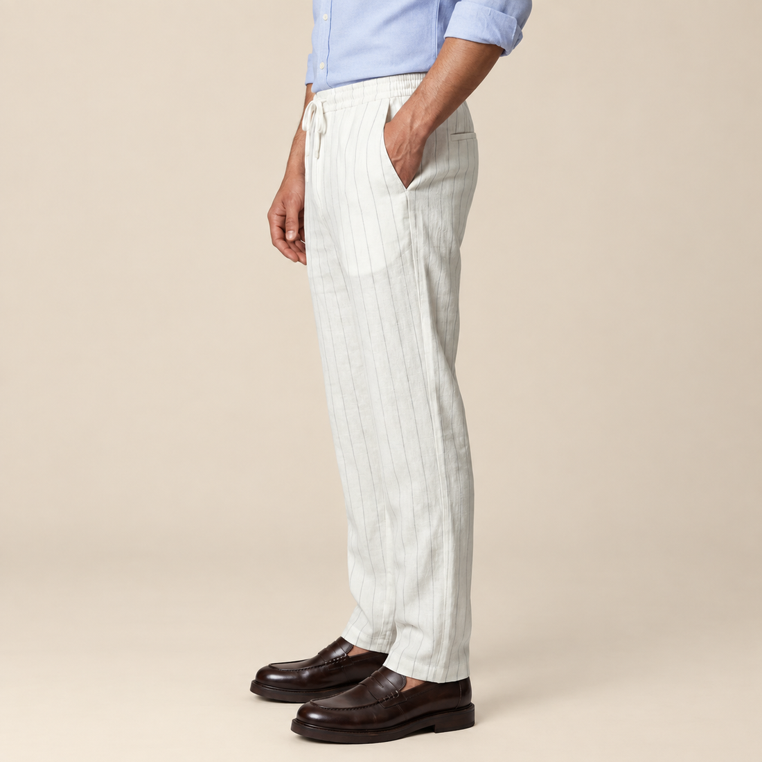 Men's Trousers with Drawstring Waist