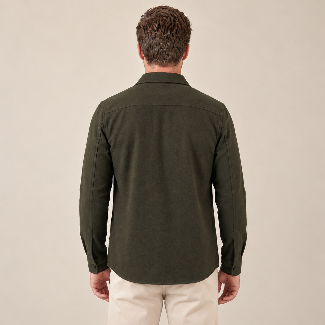 Men's Twin-Pocket Overshirt Slim Fit