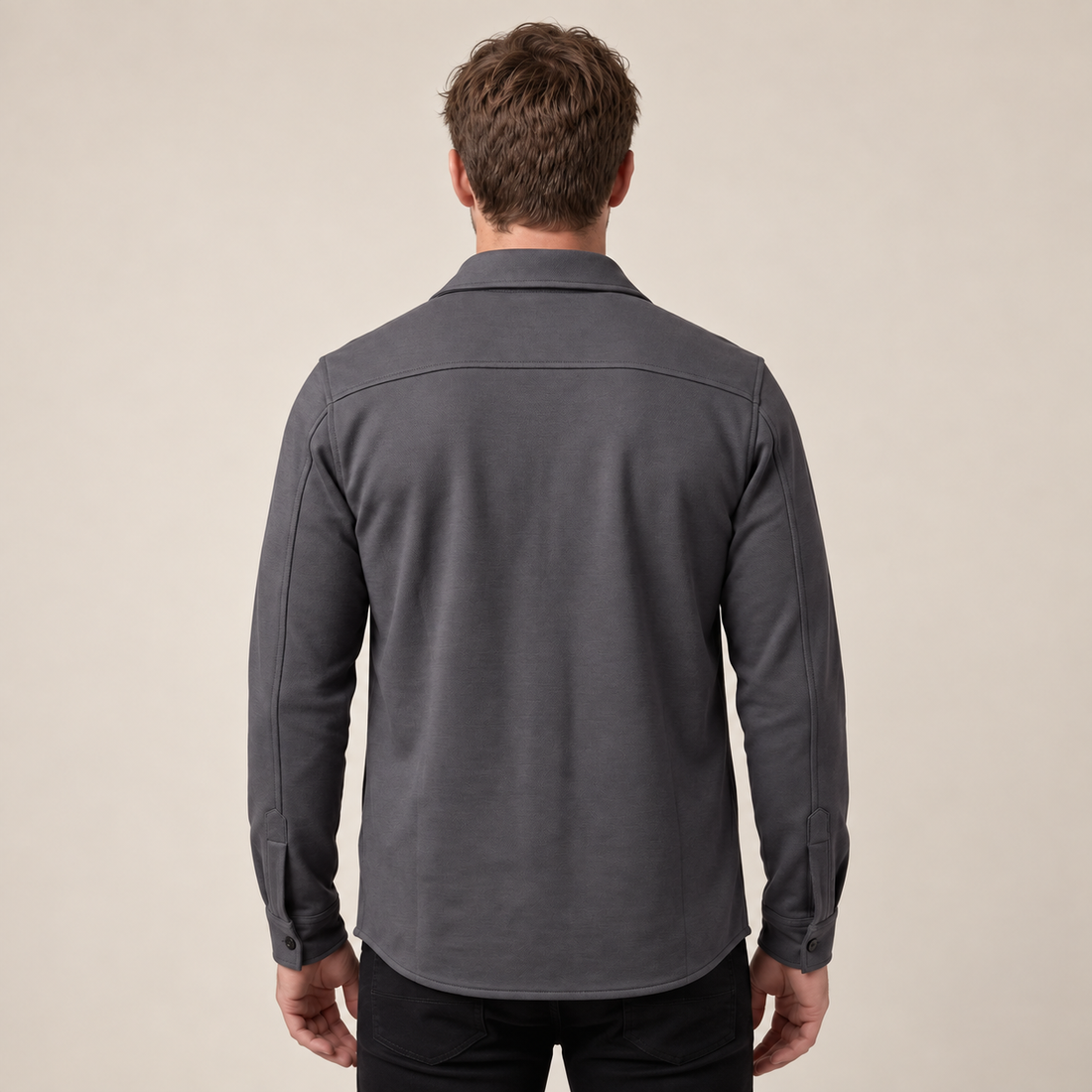 Men's Twin-Pocket Overshirt Slim Fit