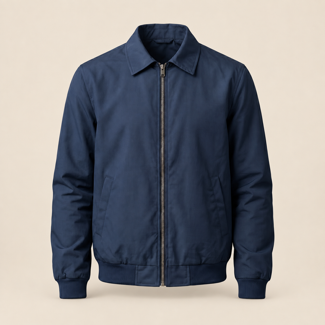 Men's Urban Casual Jacket with Zipper Details