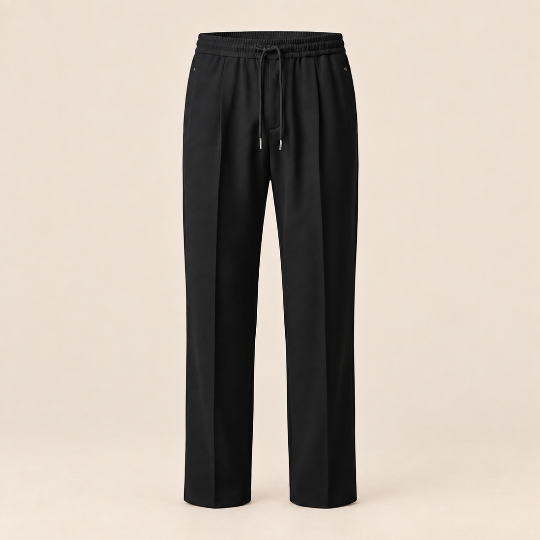 Men's Wide Leg Trousers with Drawstring