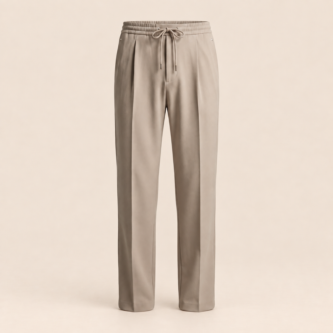 Men's Wide Leg Trousers with Drawstring