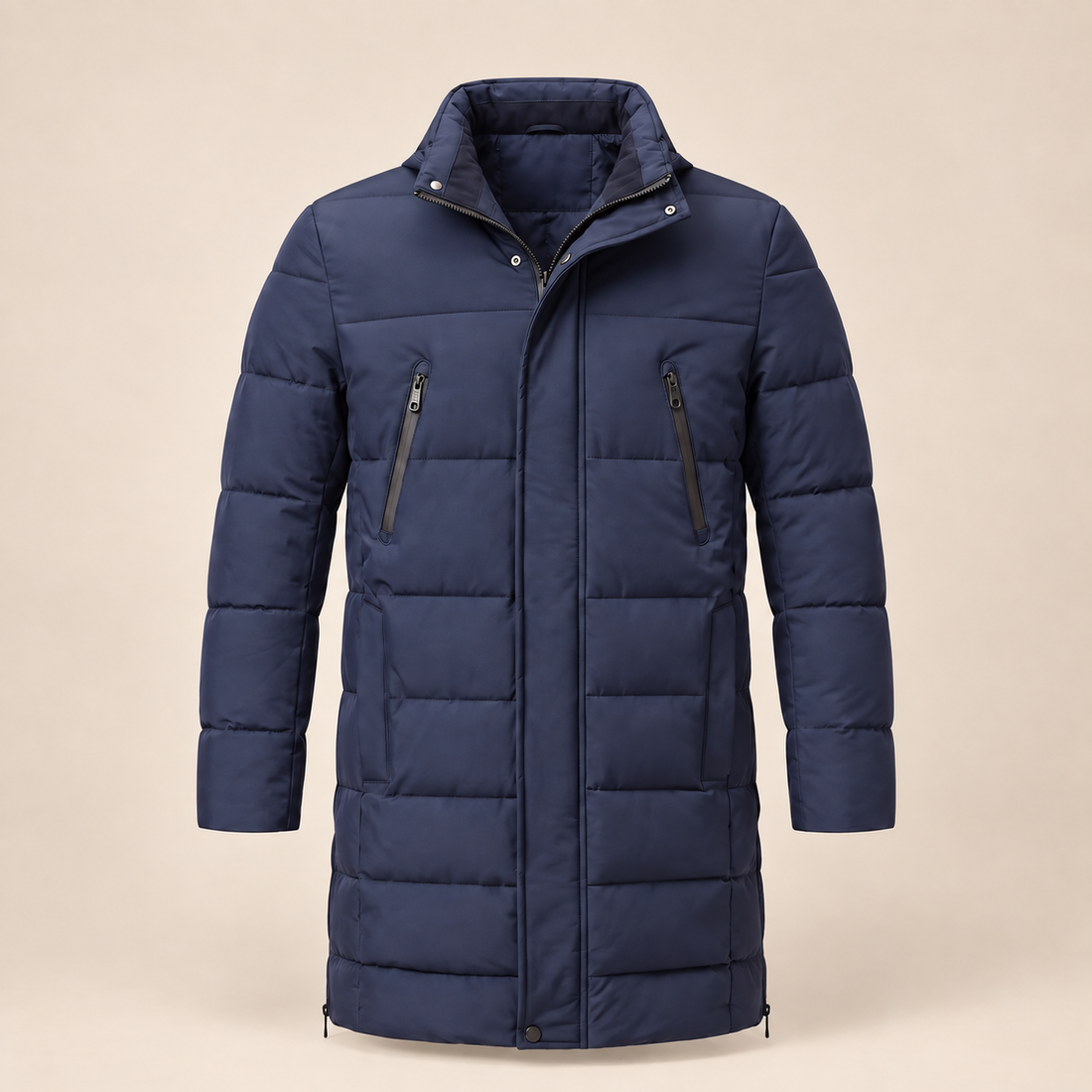 Men's Windproof Padded Parka Jacket