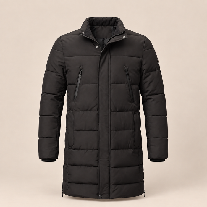 Men's Windproof Padded Parka Jacket