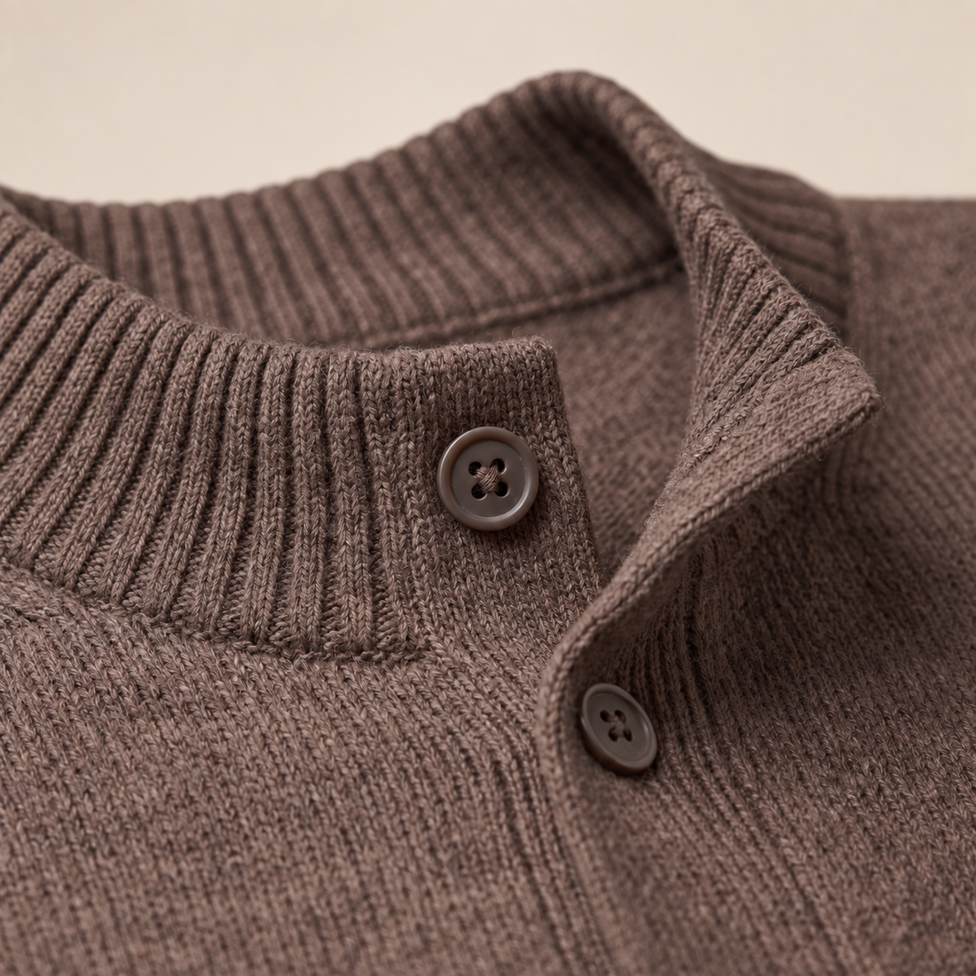 Men's Wool Button-Front Cardigan