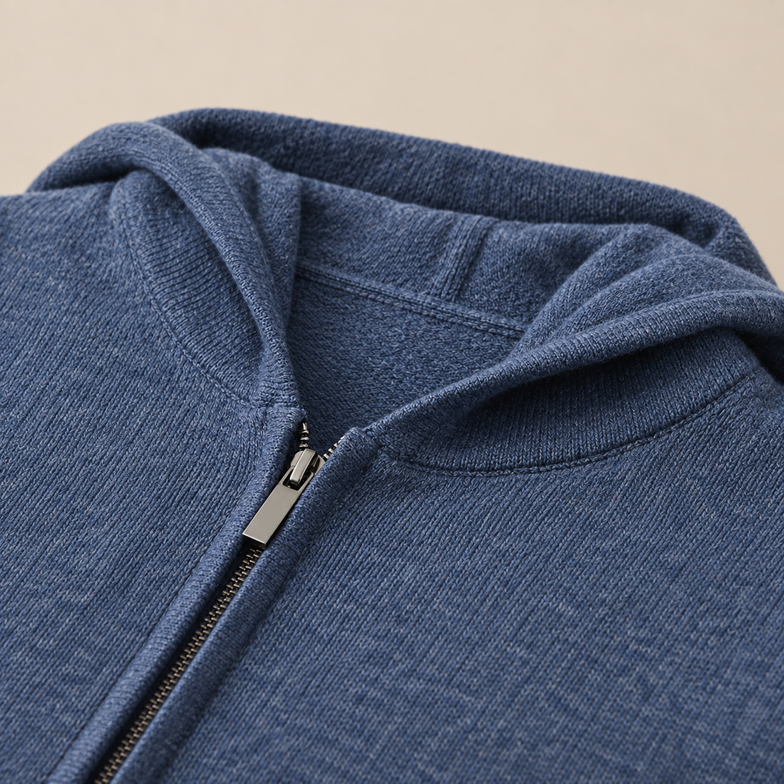 Men's Wool Full-Zip Knit Hooded Cardigan