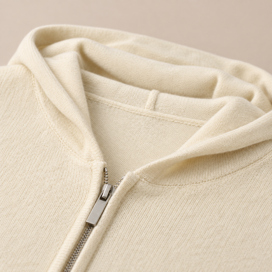 Men's Wool Full-Zip Knit Hooded Cardigan