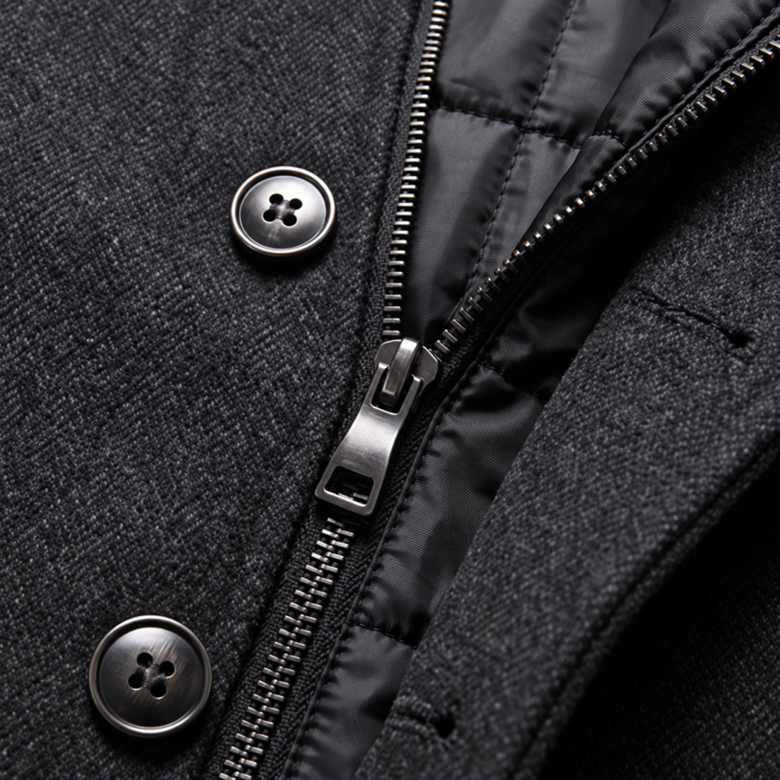 Men's Stand Collar Overcoat