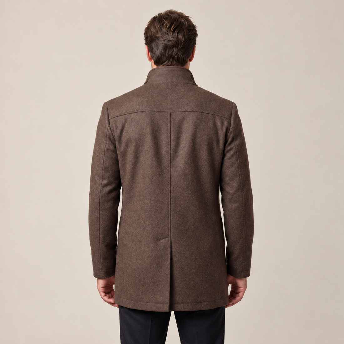 Men's Stand Collar Overcoat
