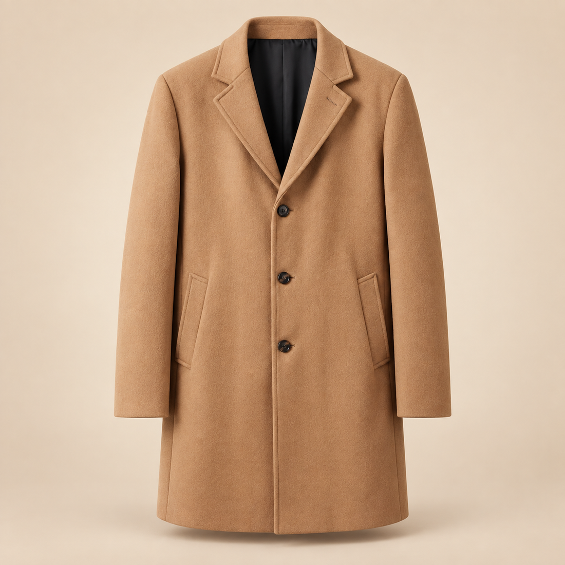 Men's Wool Overcoat Classic Long Coat