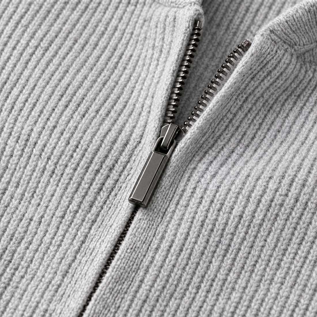 Men's Zip Up Knit Hoodie