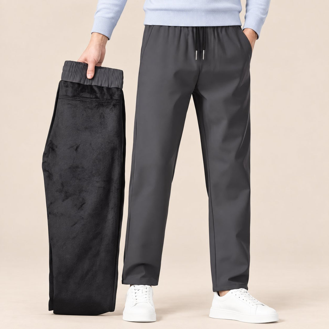 Men's Trousers Fleece Lined Water Repellent