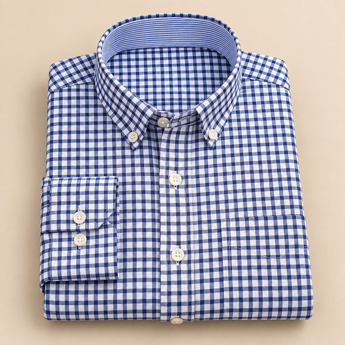 Men's Oxford Cotton Long-Sleeve Shirt