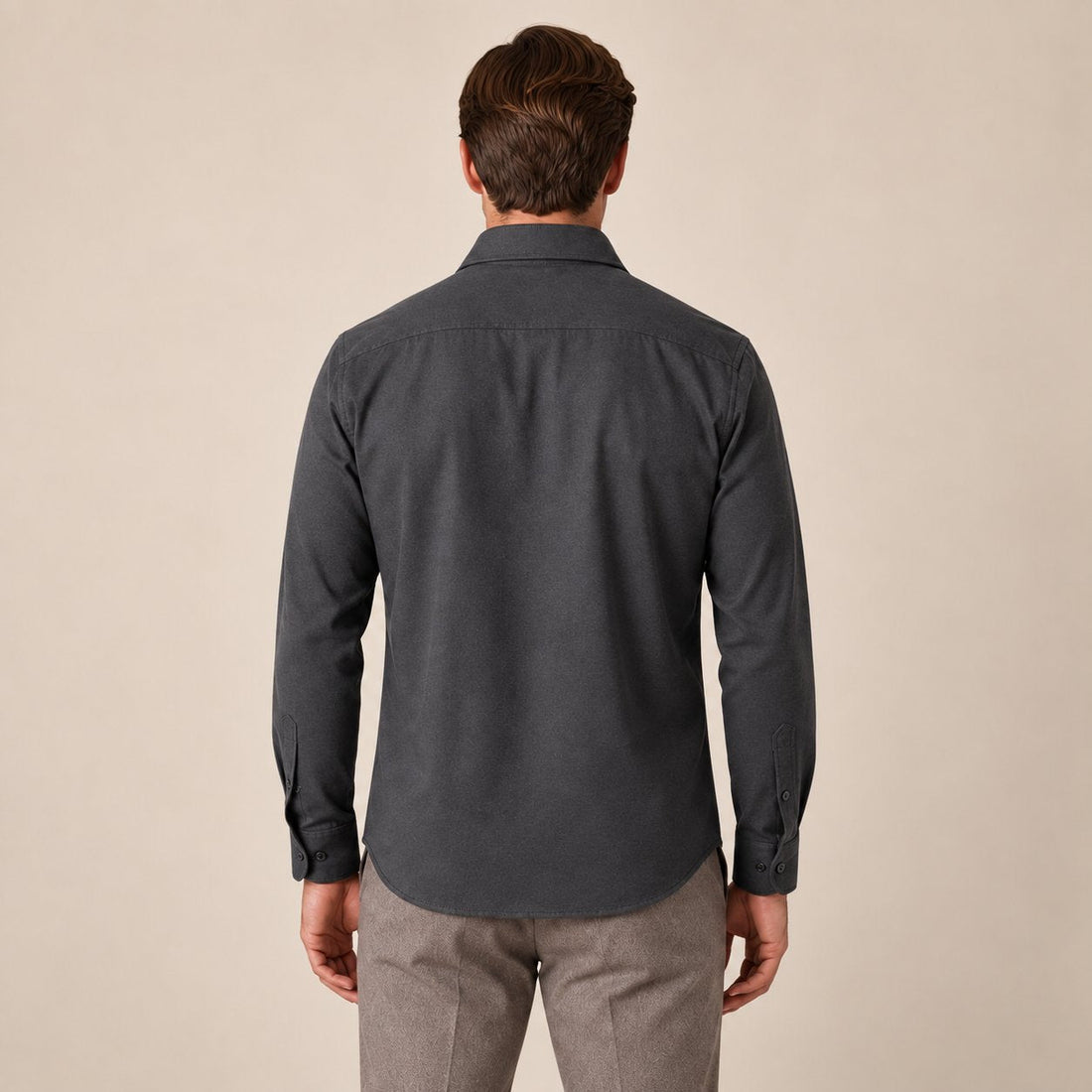 Men's Brushed Slim-Fit Overshirt